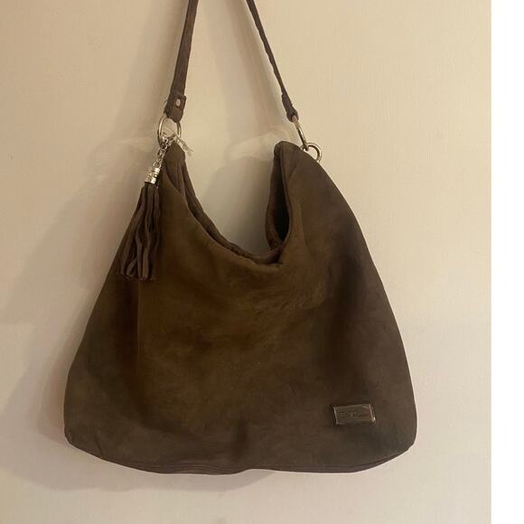 Bela Russo Handbags - Bela Russo Dark Brown Suede Purse NWT